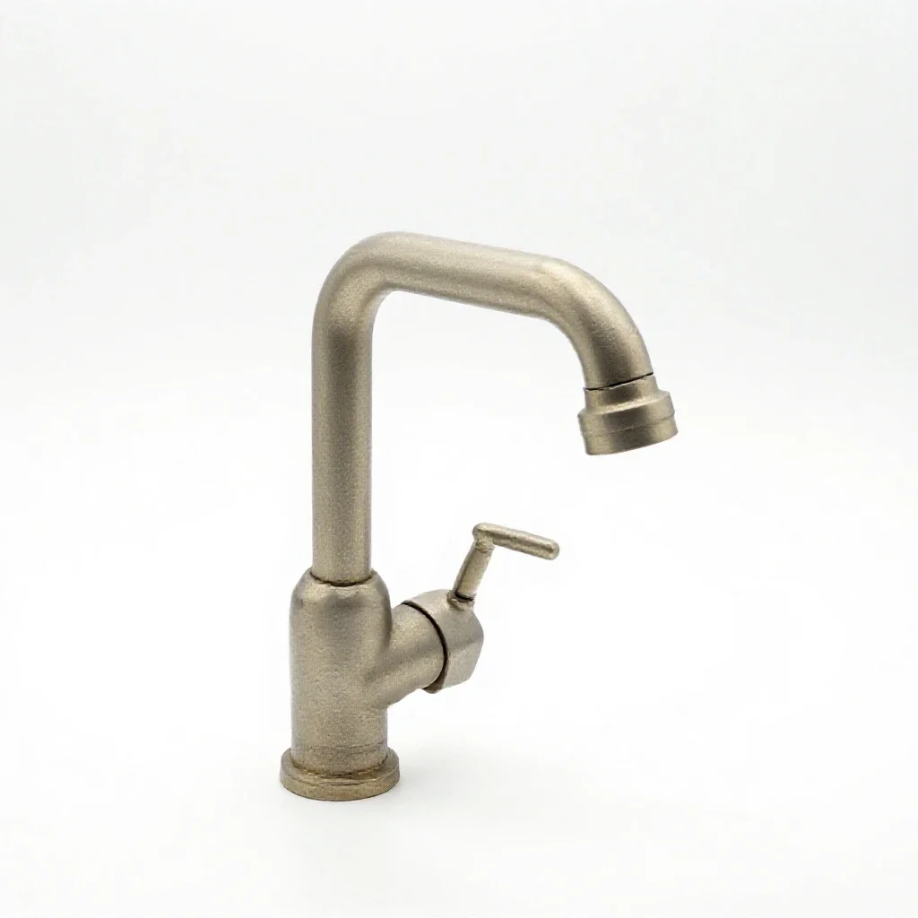 Mixing faucet isolated on a white background
