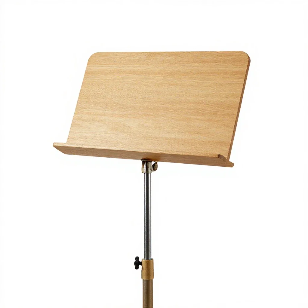 Music stand isolated on a white background