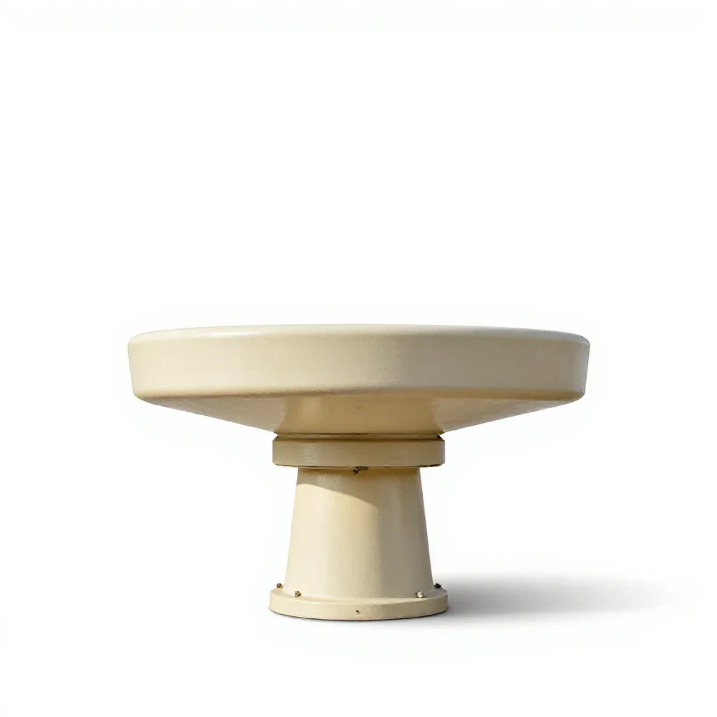 Naval radar isolated on a white background