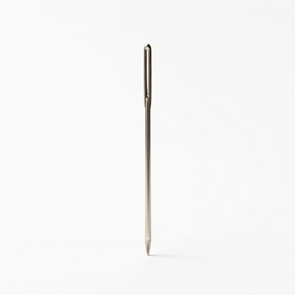 Needle isolated on a white background