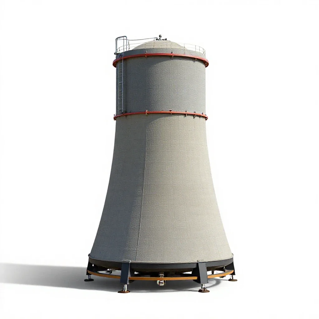Nuclear reactor isolated on a white background