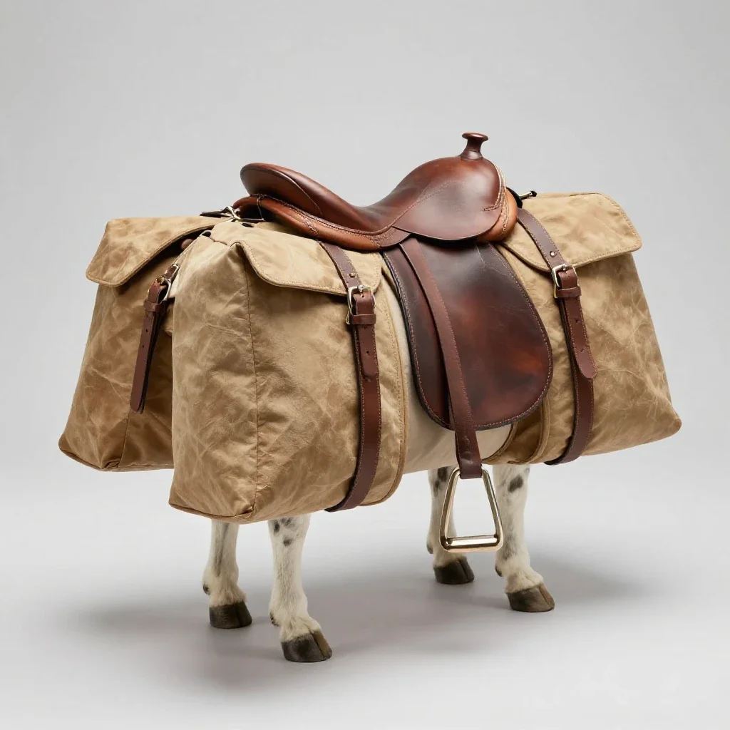 Packsaddle isolated on a white background
