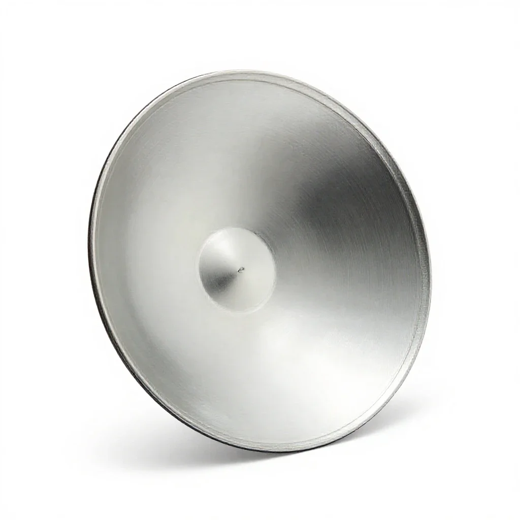 Parabolic mirror isolated on a white background
