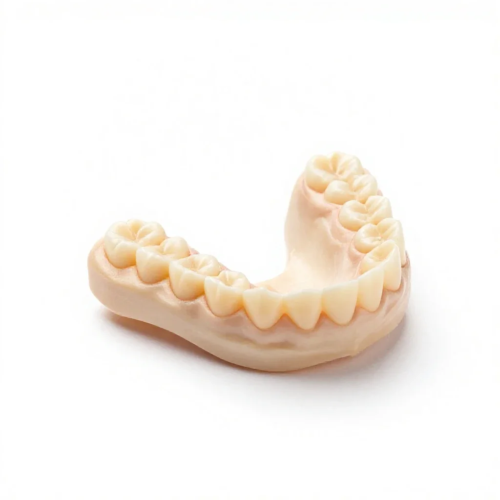 Partial denture isolated on a white background