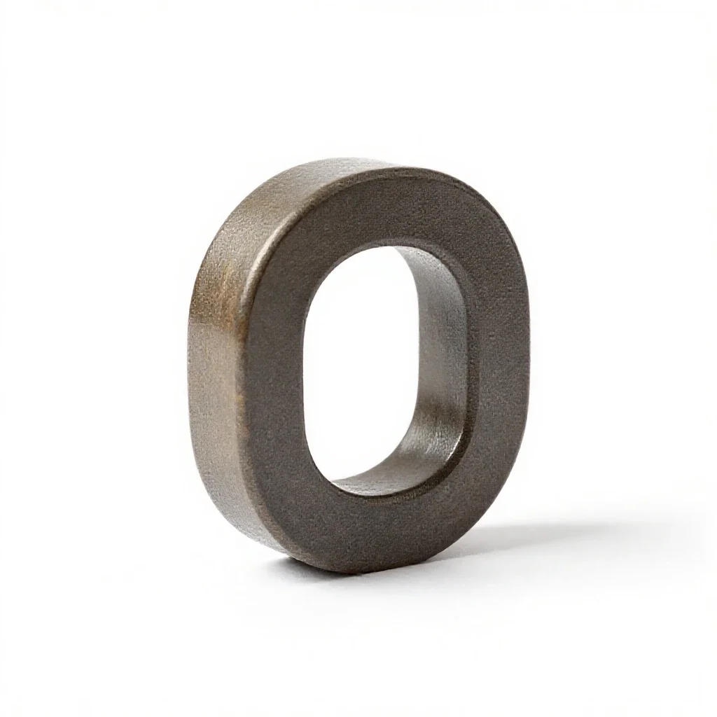 Permanent magnet isolated on a white background
