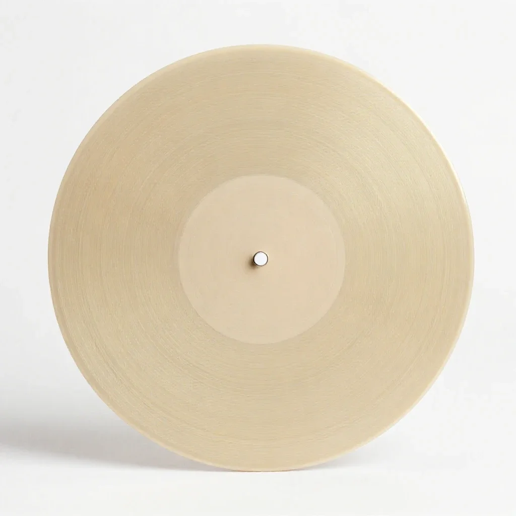 Phonograph record isolated on a white background