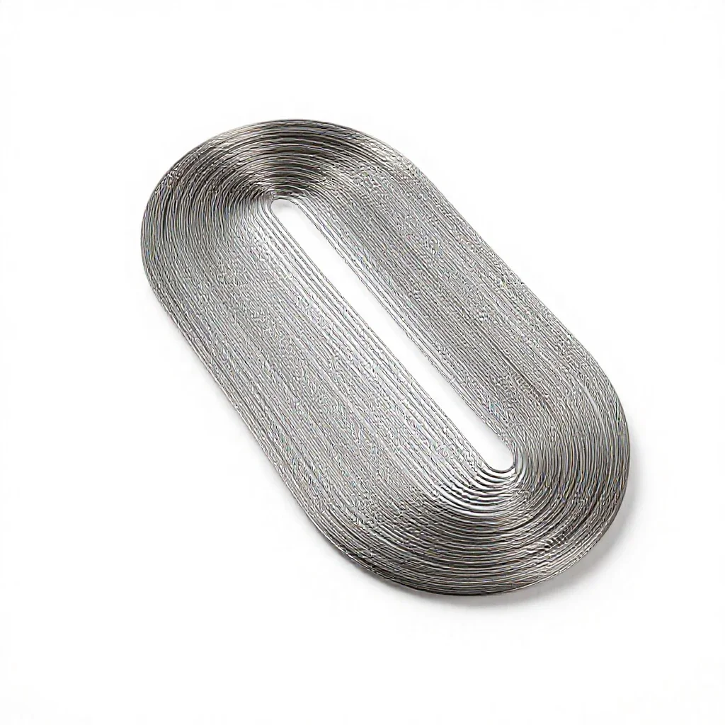 Piano wire isolated on a white background