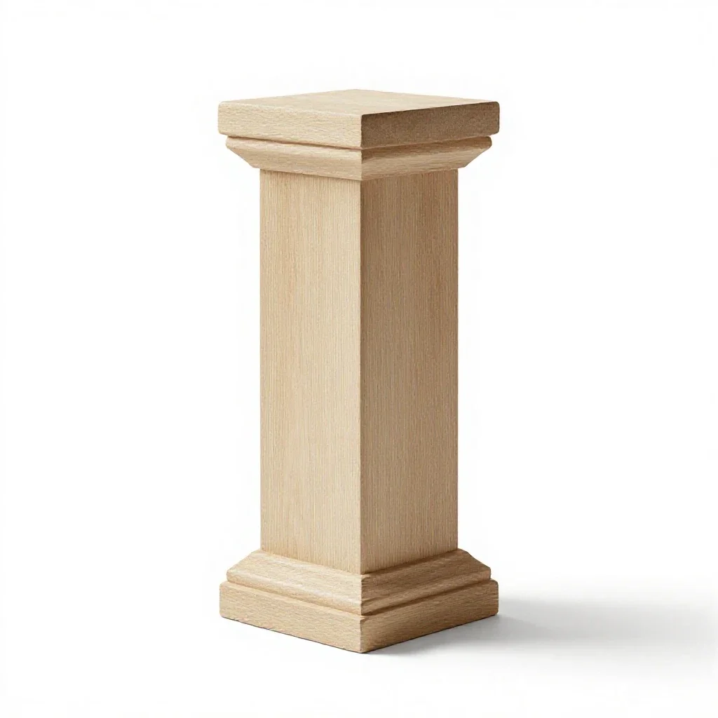Pilaster isolated on a white background