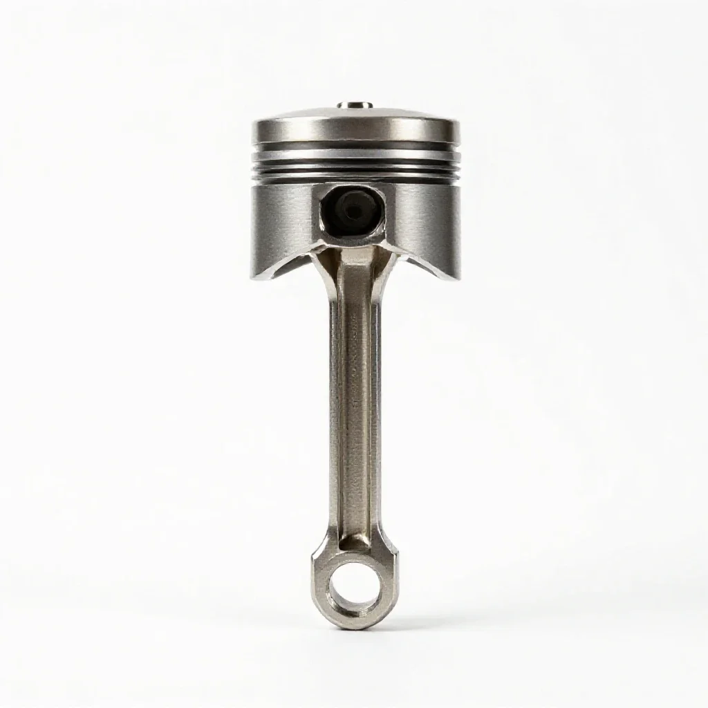 Piston rod isolated on a white background