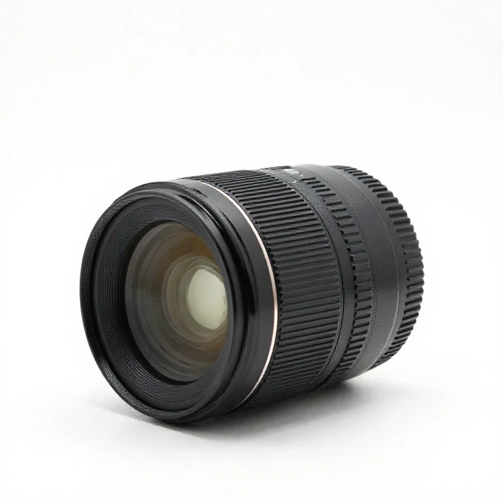 Portrait lens isolated on a white background