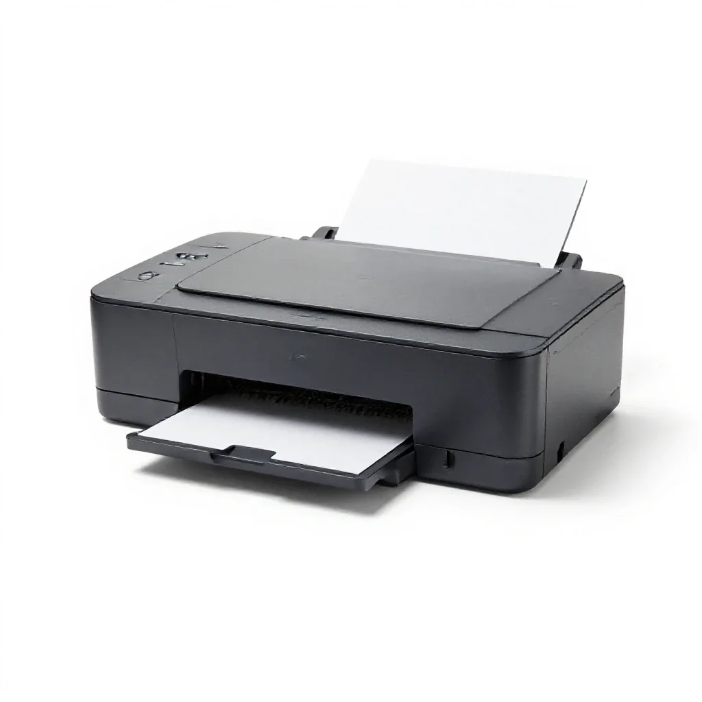 Printer cable isolated on a white background