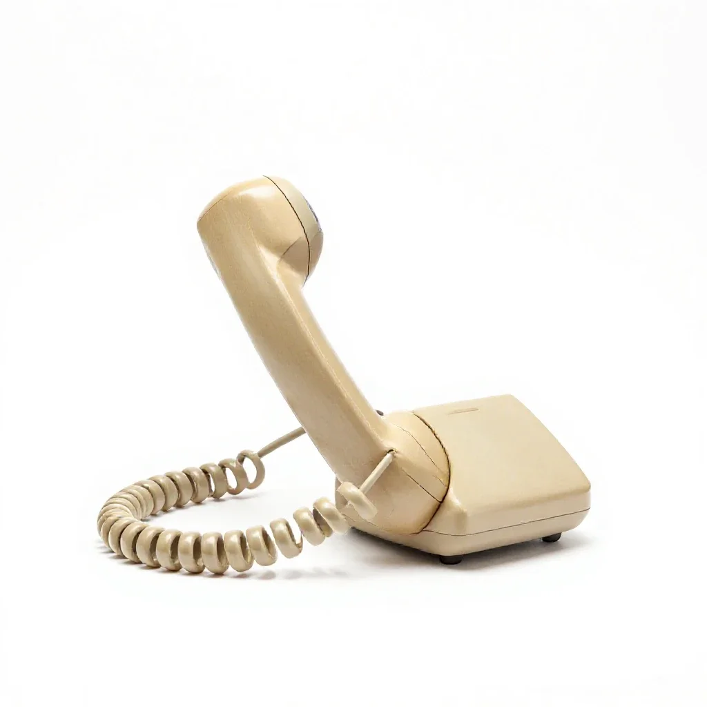 Private line isolated on a white background