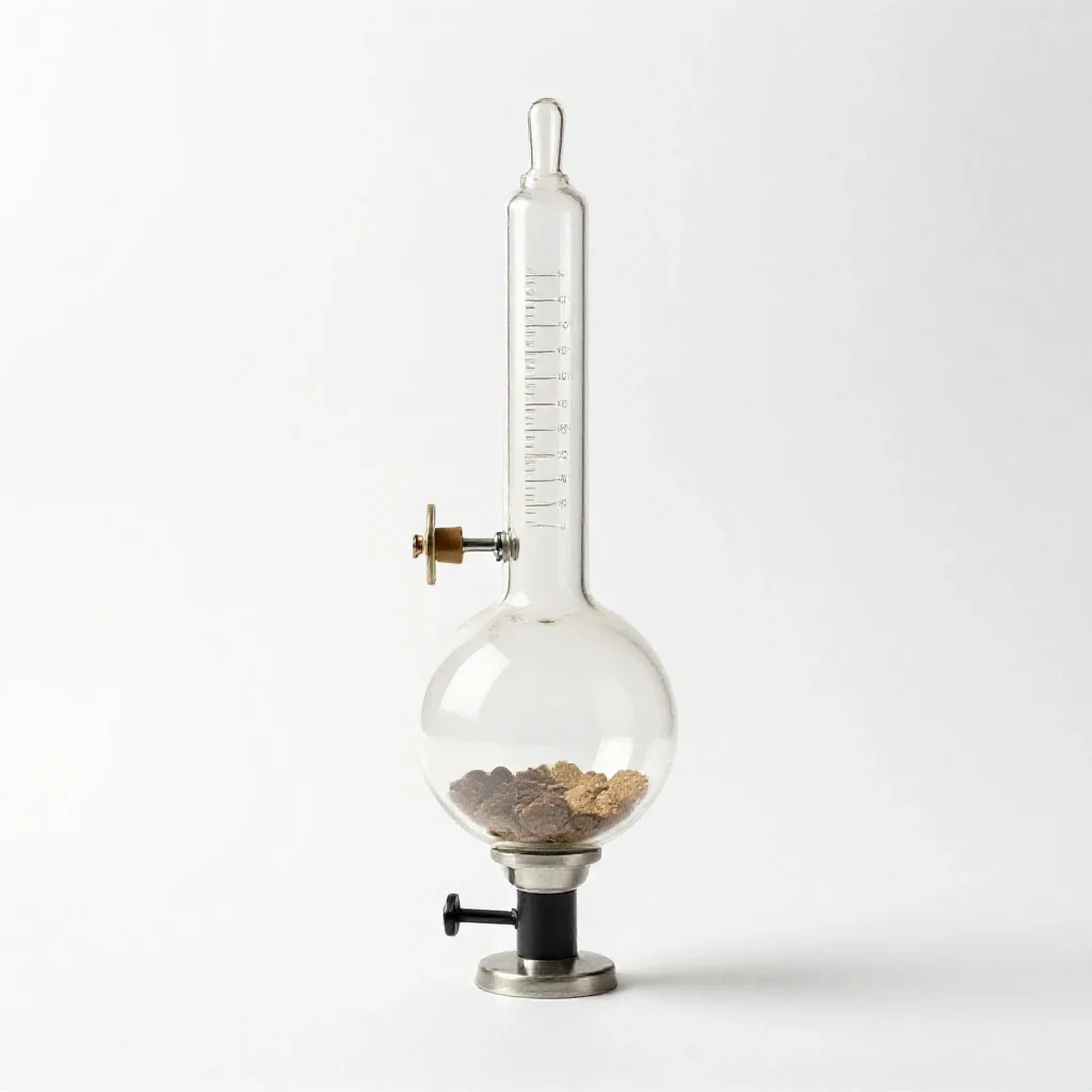 Reflux condenser isolated on a white background