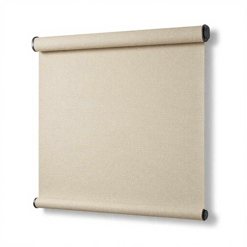 Roller blind isolated on a white background