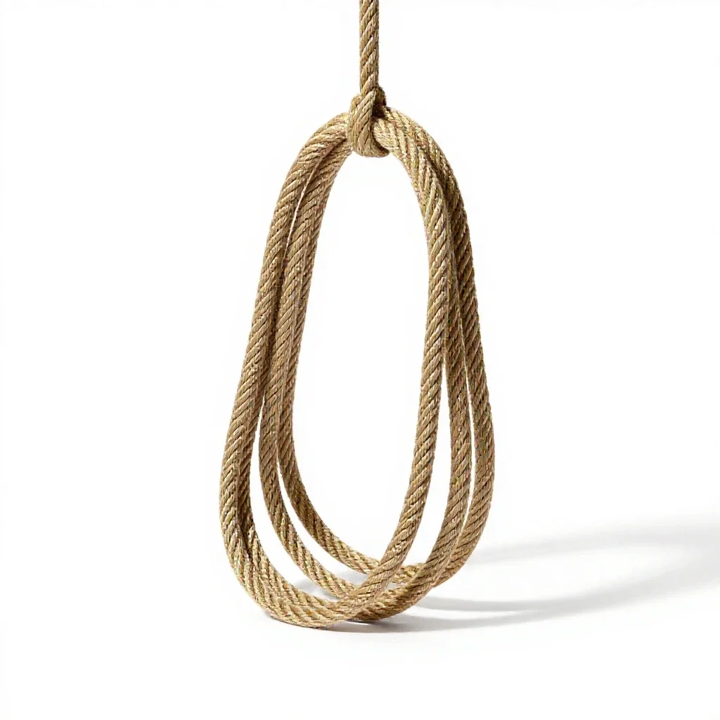 Rope tow isolated on a white background
