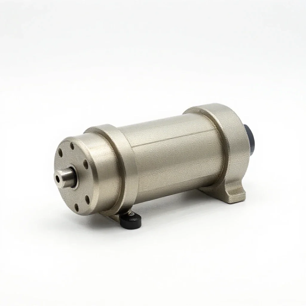 Rotary actuator isolated on a white background