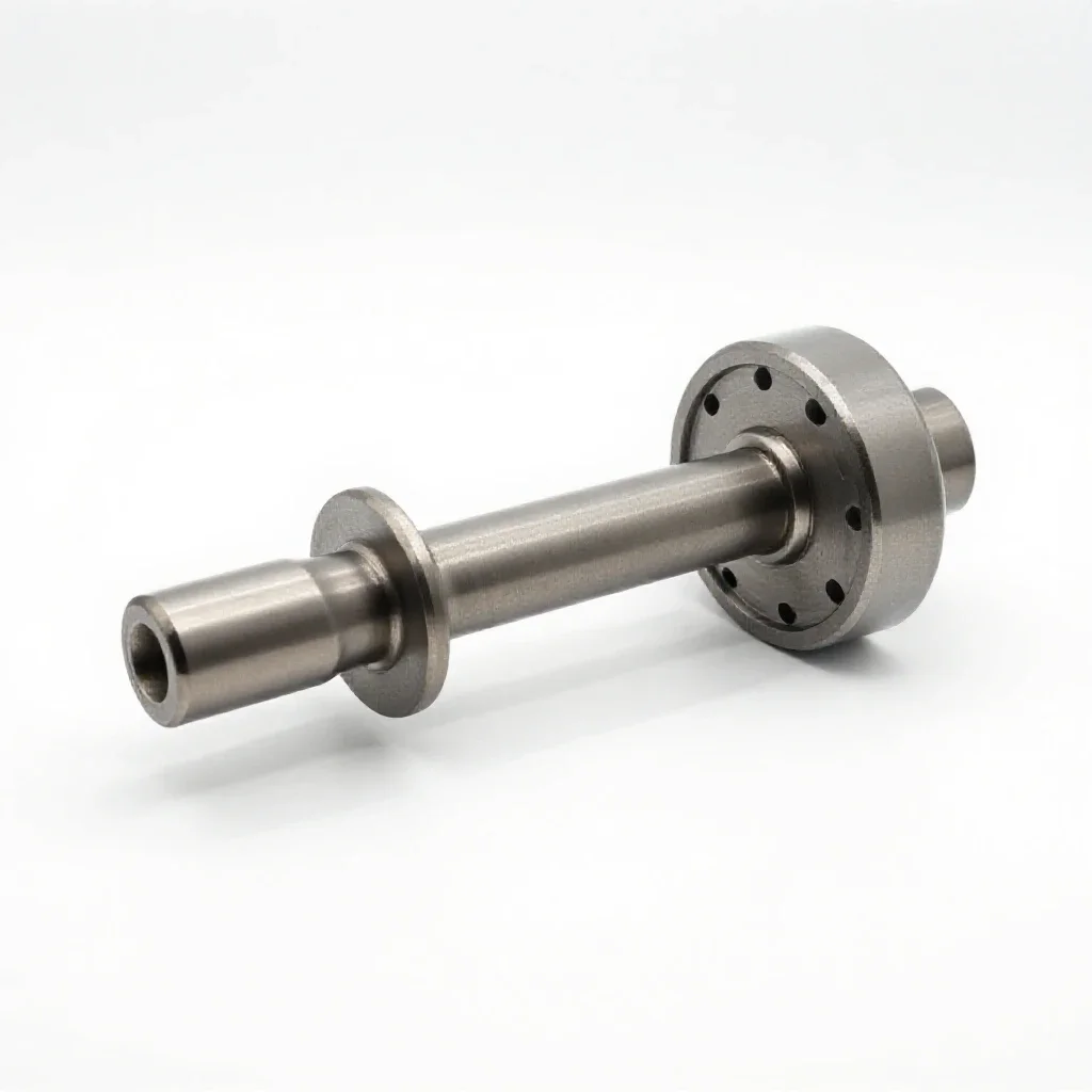 Rotating shaft isolated on a white background