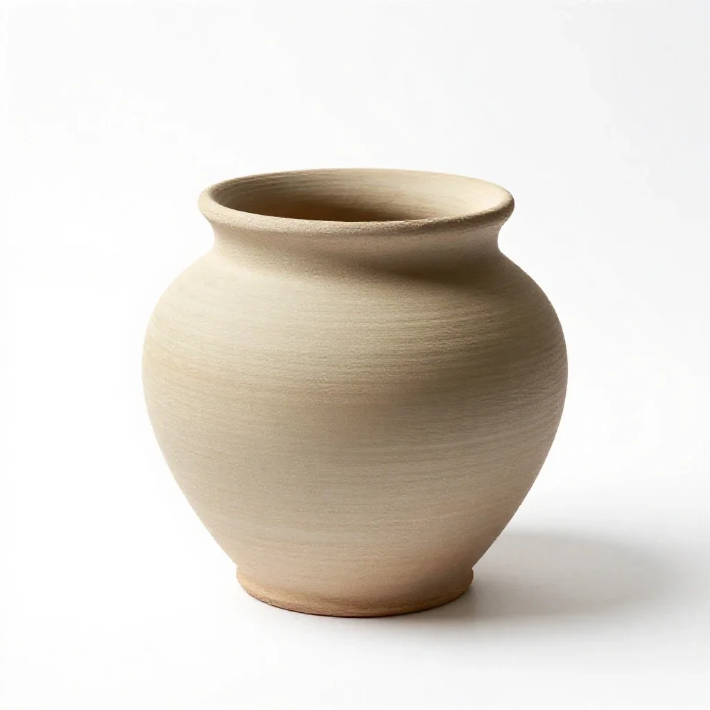 Earthenware isolated on a white background