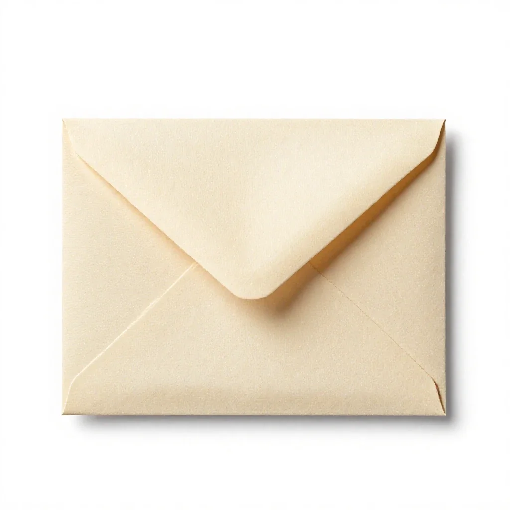 Envelope isolated on a white background