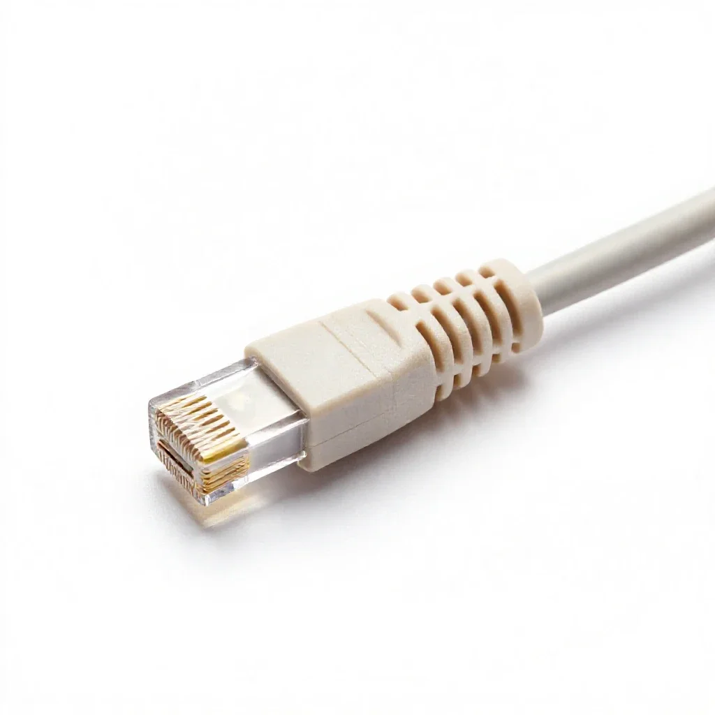 Ethernet cable isolated on a white background