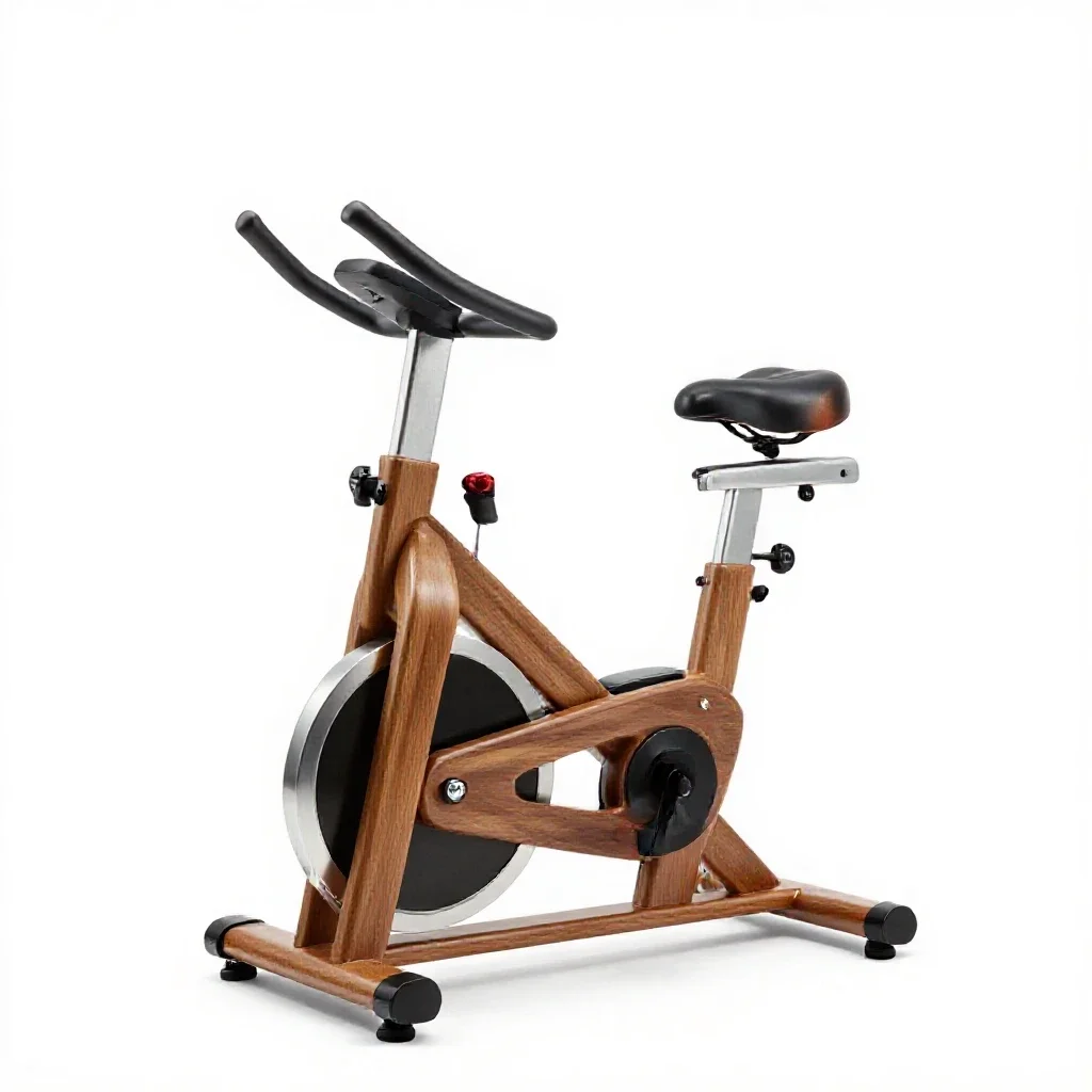 Exercise bike isolated on a white background