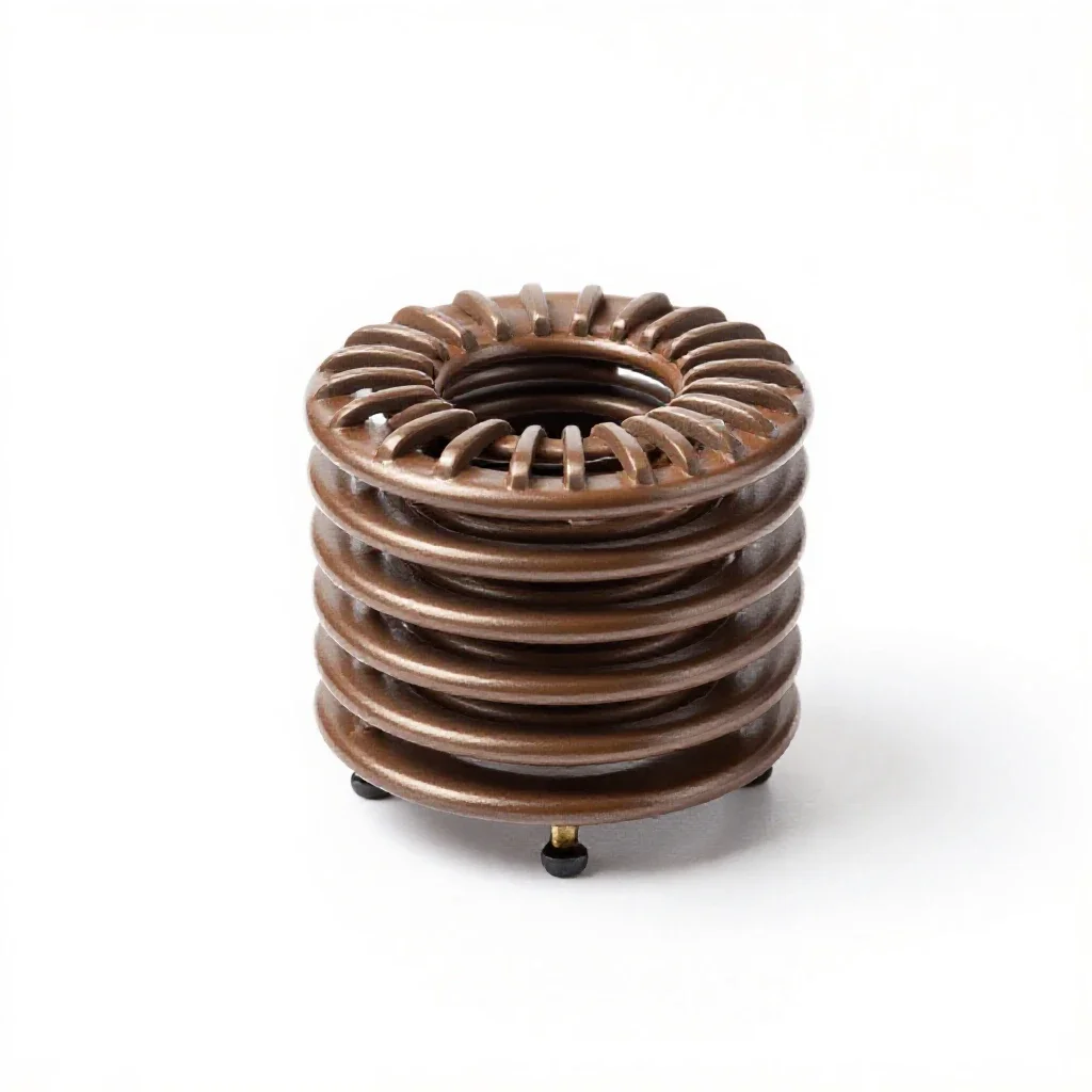 Induction coil isolated on a white background