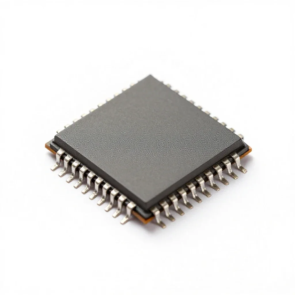 Integrated circuit isolated on a white background