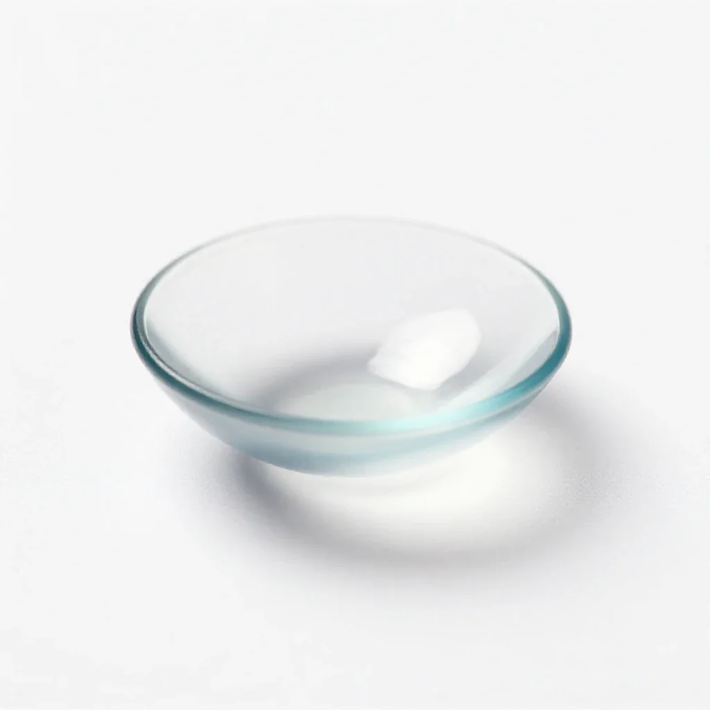 Intraocular lens isolated on a white background
