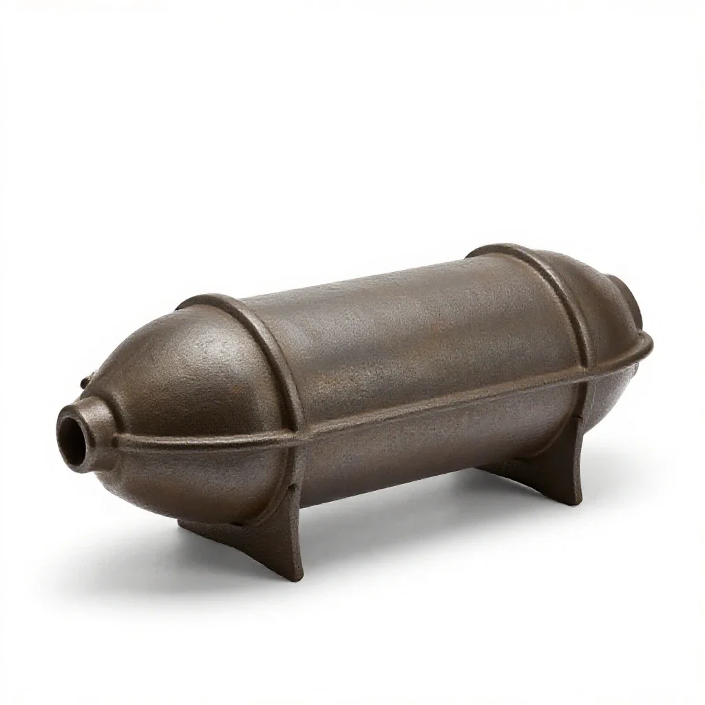 Iron lung isolated on a white background
