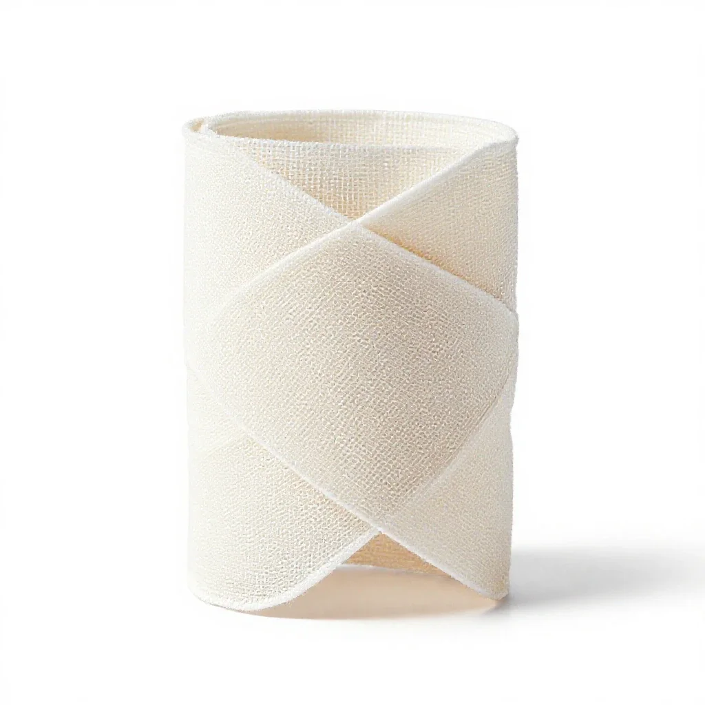 Oblique bandage isolated on a white background