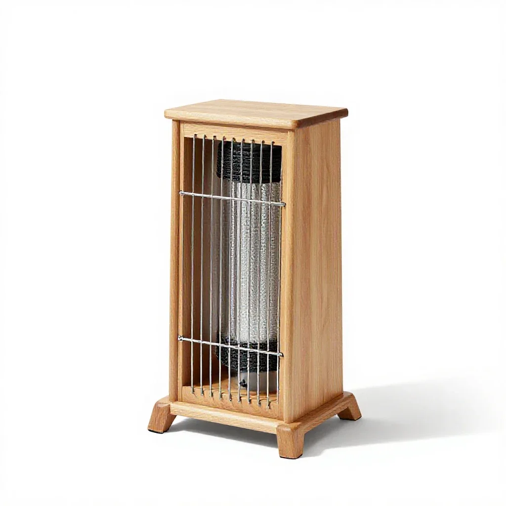 Oil heater isolated on a white background