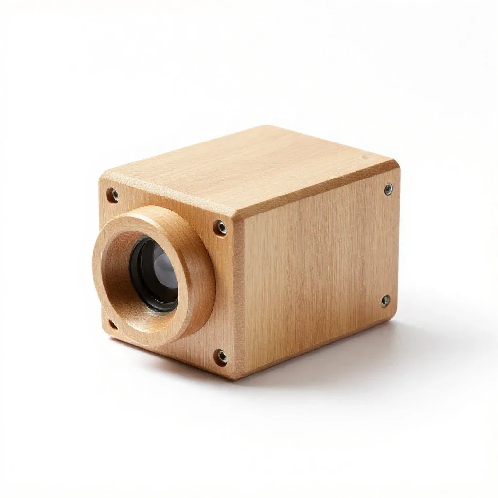 Optical device isolated on a white background