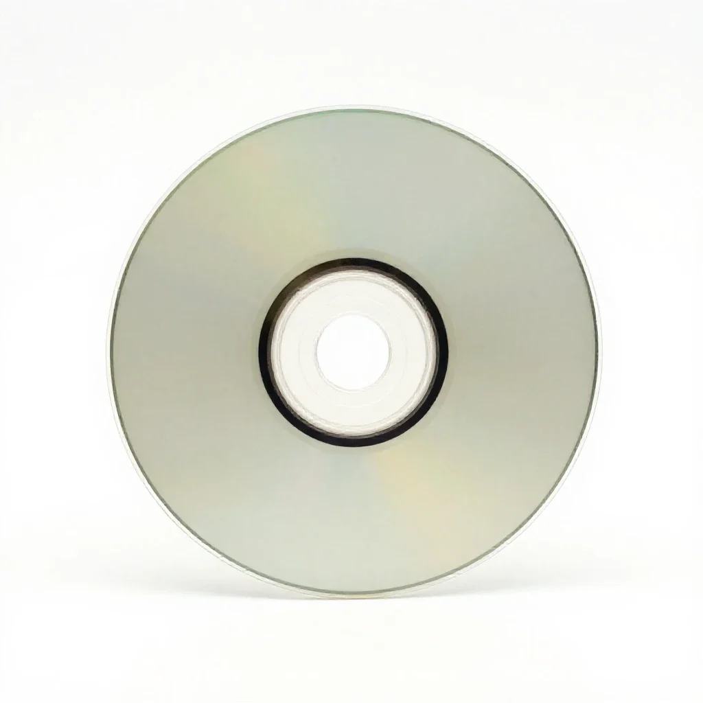 Optical disk isolated on a white background