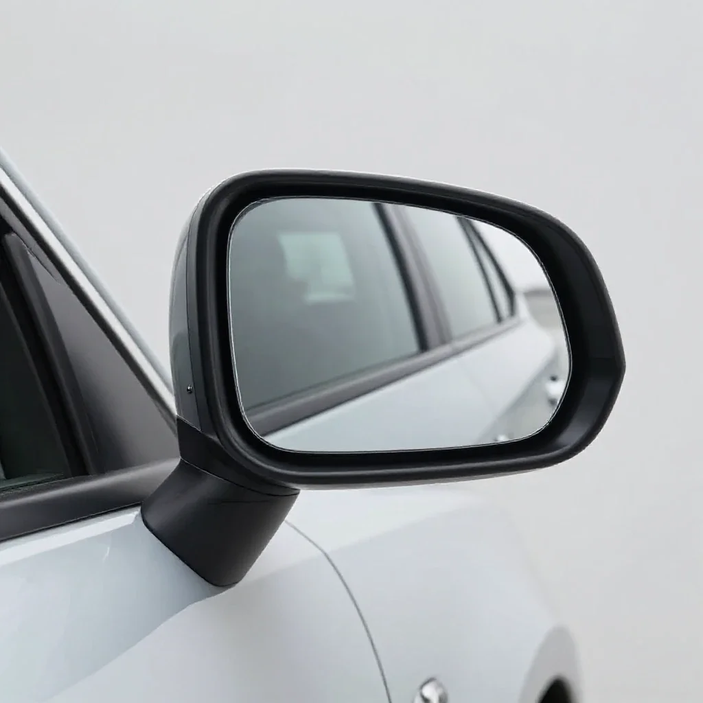 Outside mirror isolated on a white background