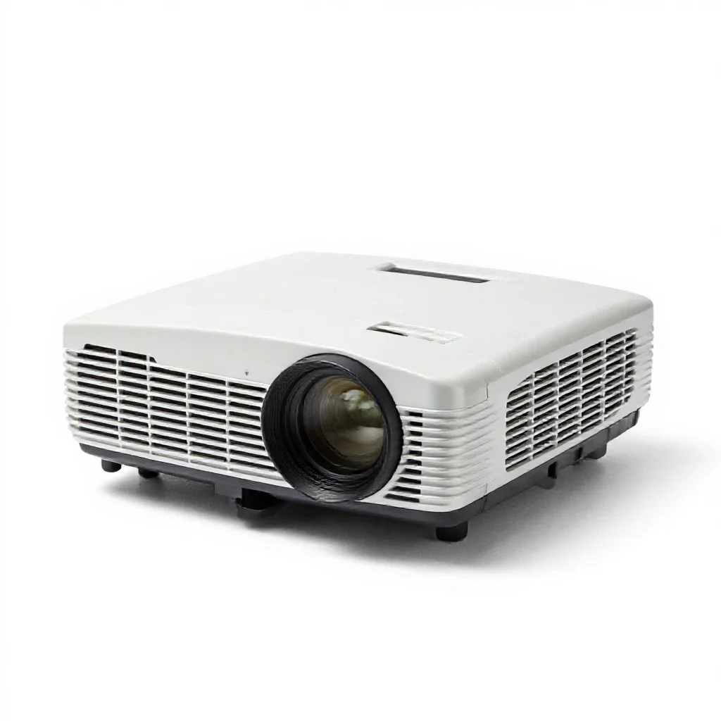 Overhead projector isolated on a white background