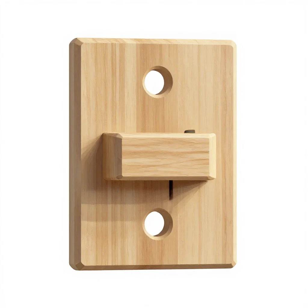 Mortise lock plate isolated on a white background