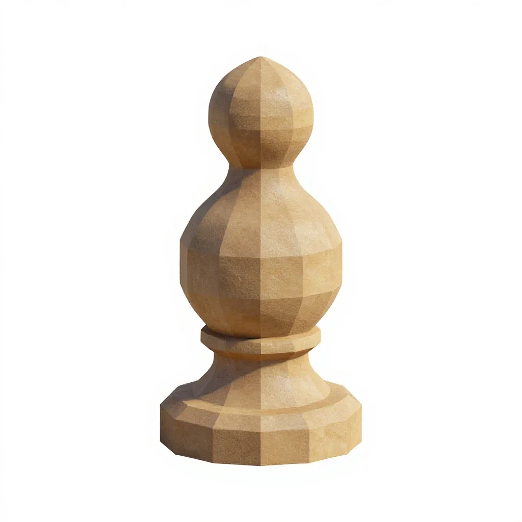 Roof finial isolated on a white background