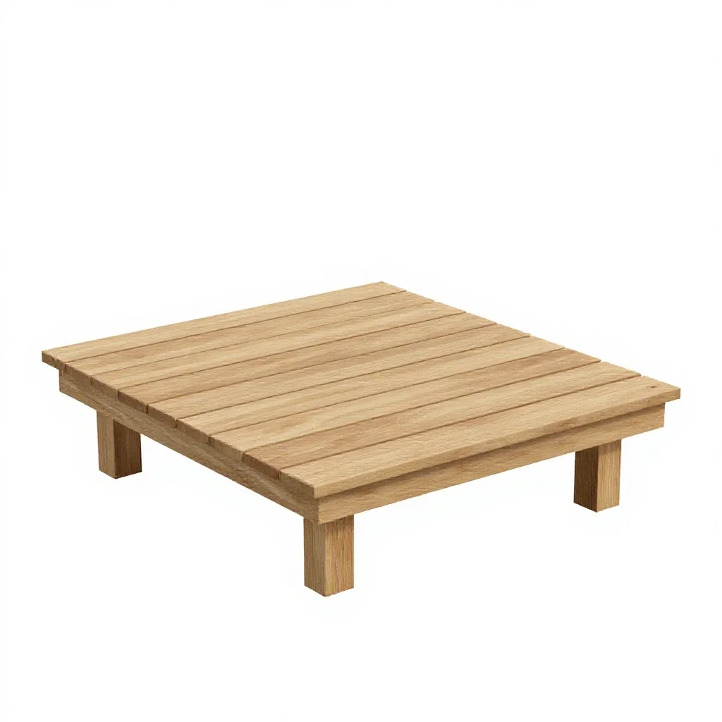 Treehouse platform isolated on a white background