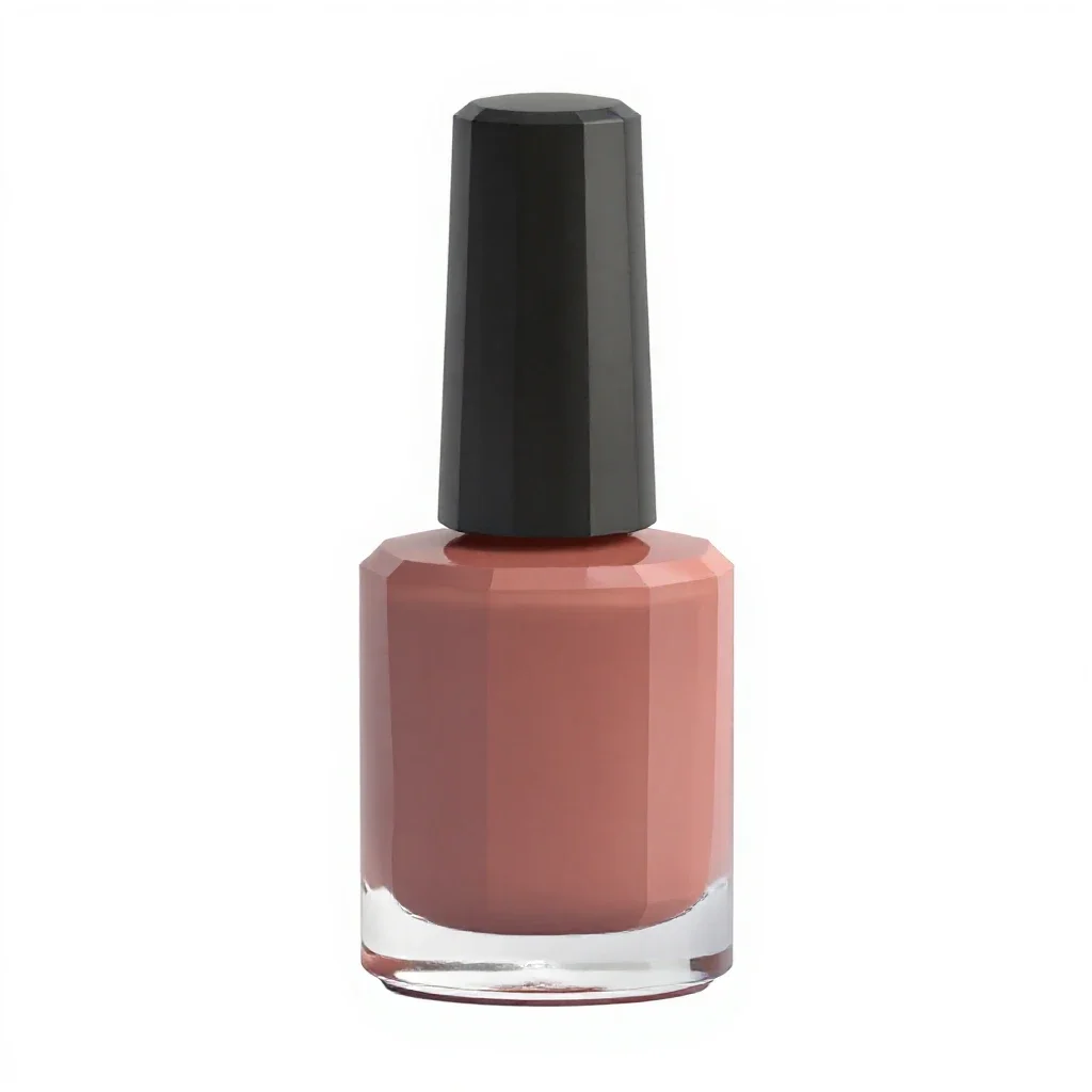 Bottle of nail polish isolated on a white background