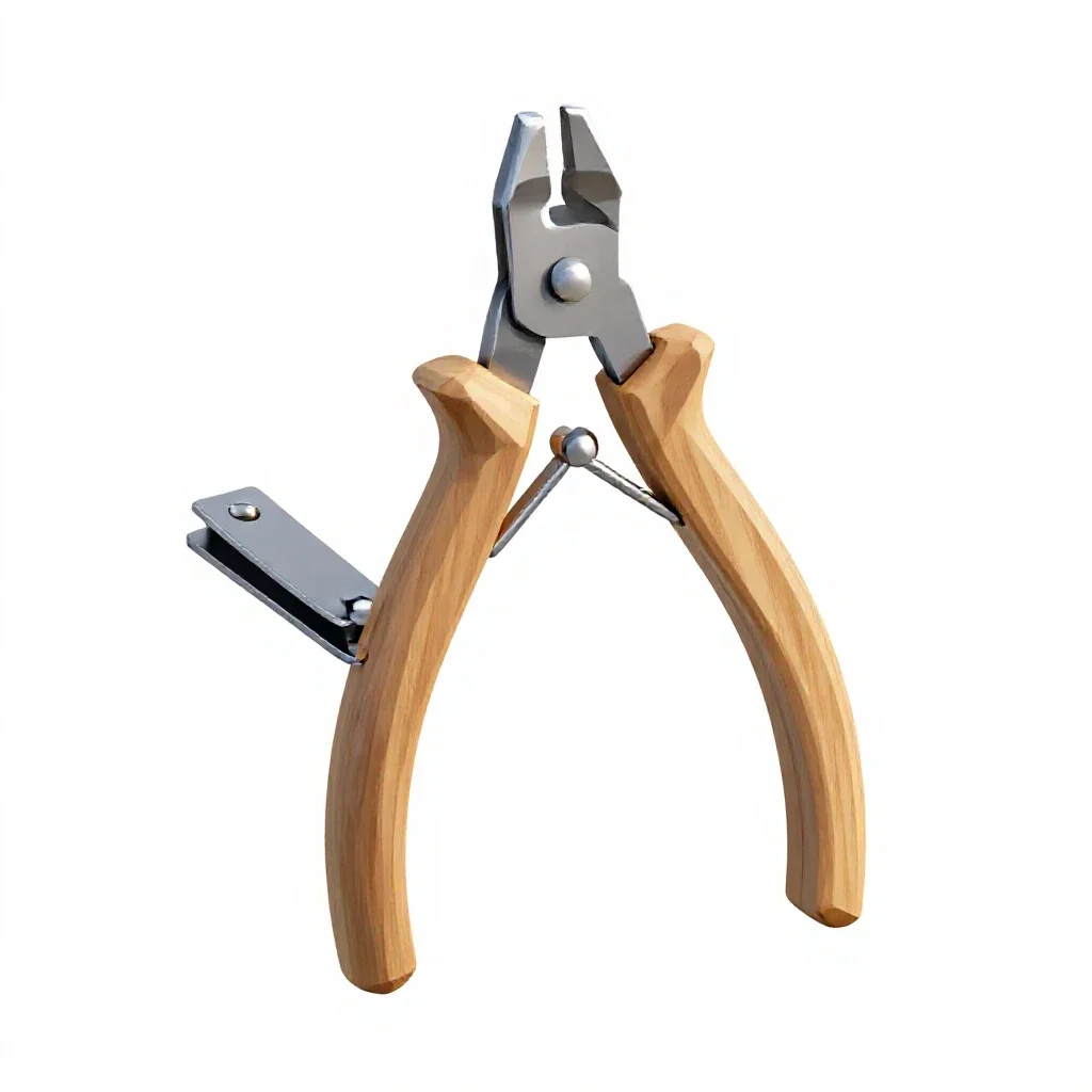Nail clipper set isolated on a white background