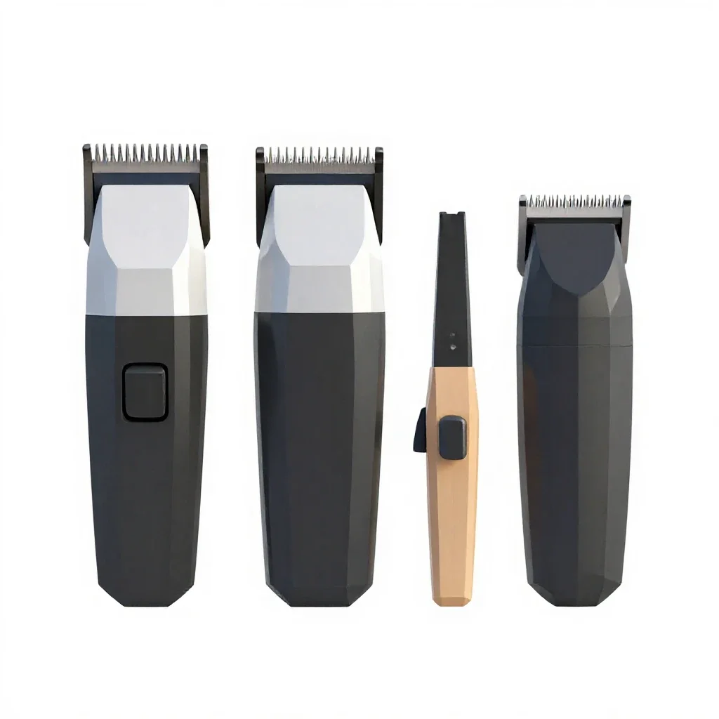 Set of hair clippers isolated on a white background