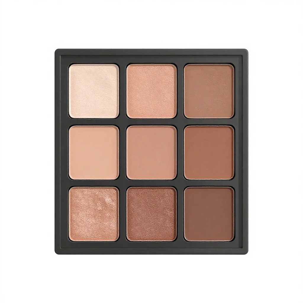Eyeshadow palette isolated on a white background