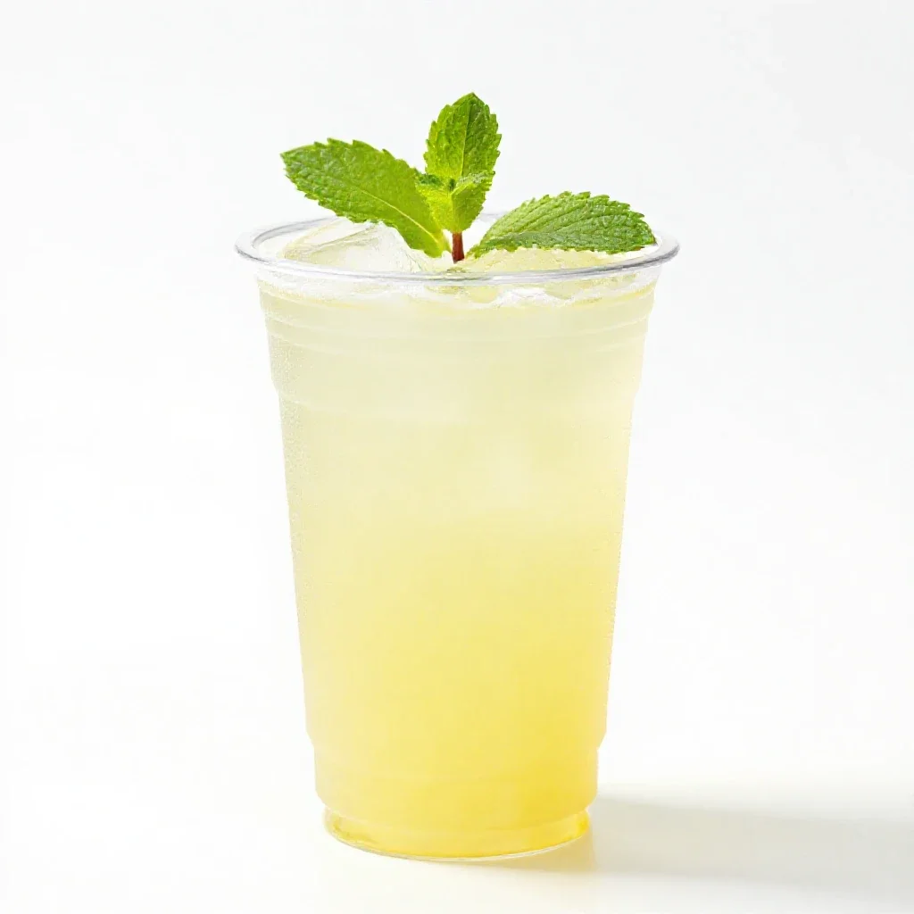 Lemonade with mint isolated on a white background