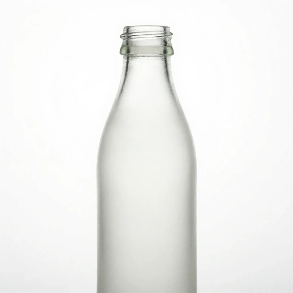 Soju bottle and glass isolated on a white background