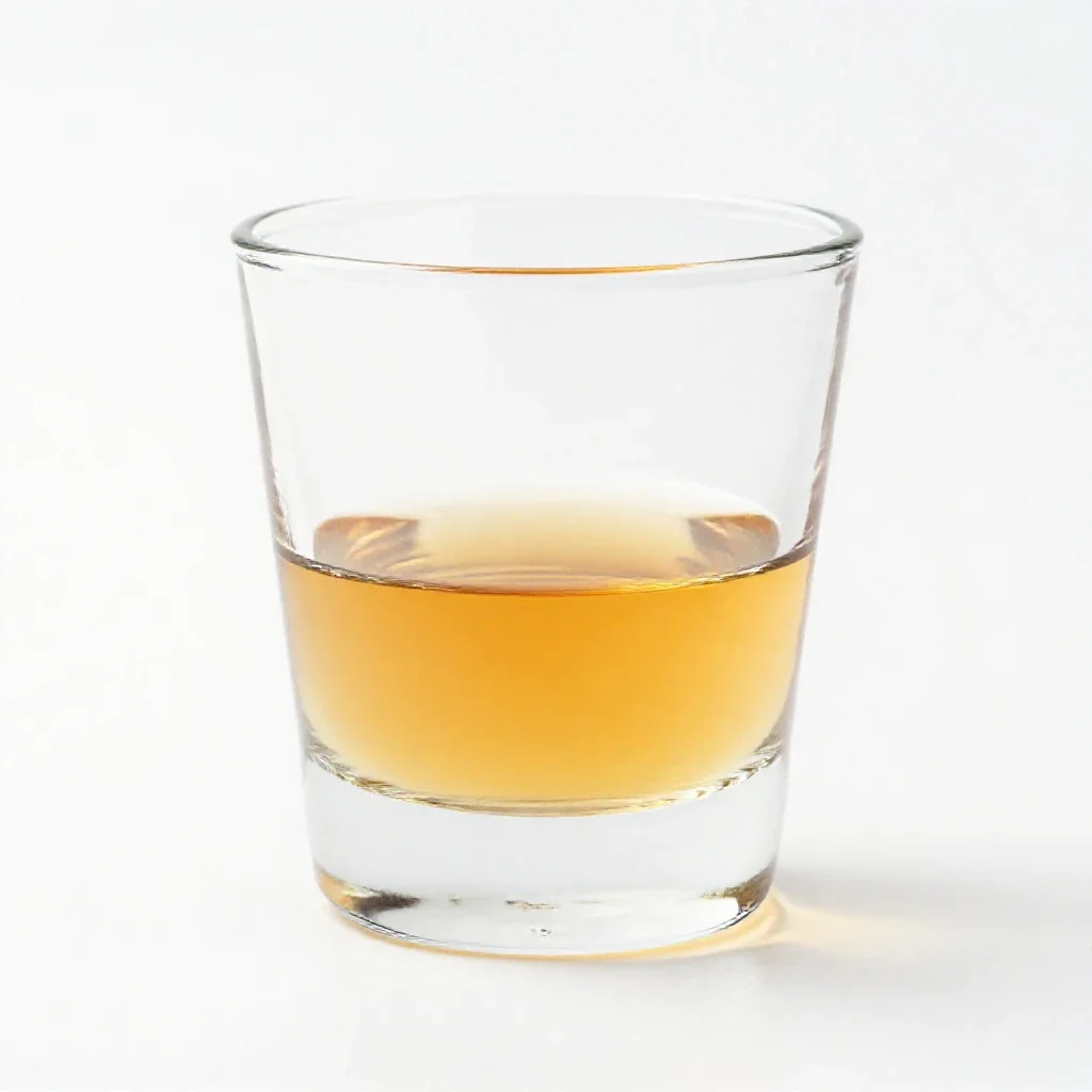 Whisky neat in a tumbler isolated on a white background
