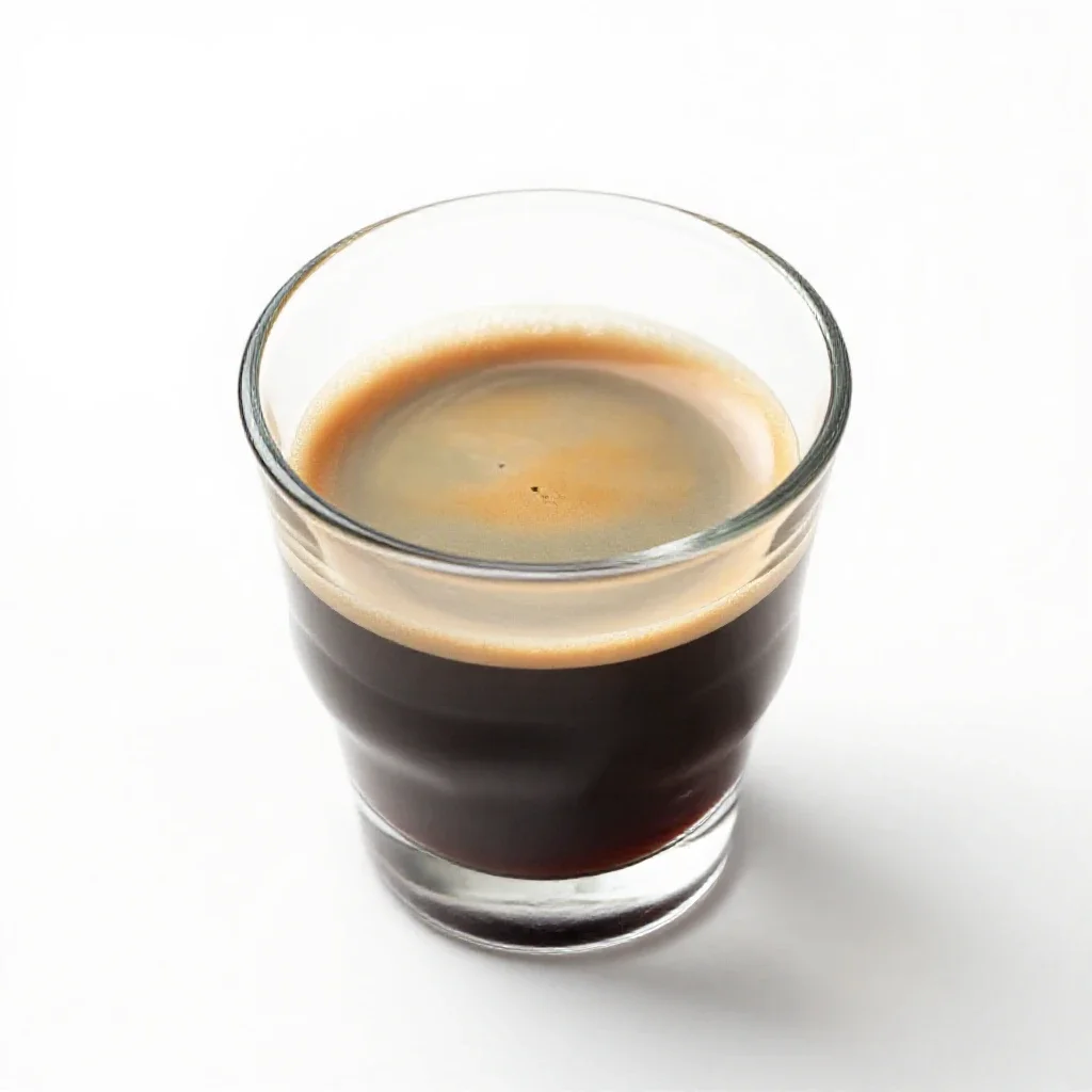 Espresso in a demitasse isolated on a white background