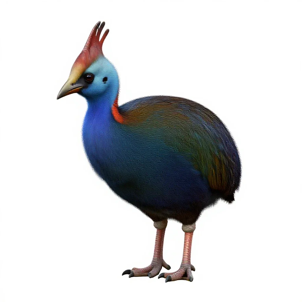 Takahe isolated on a white background