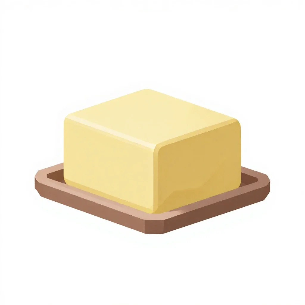 Butter lamp isolated on a white background
