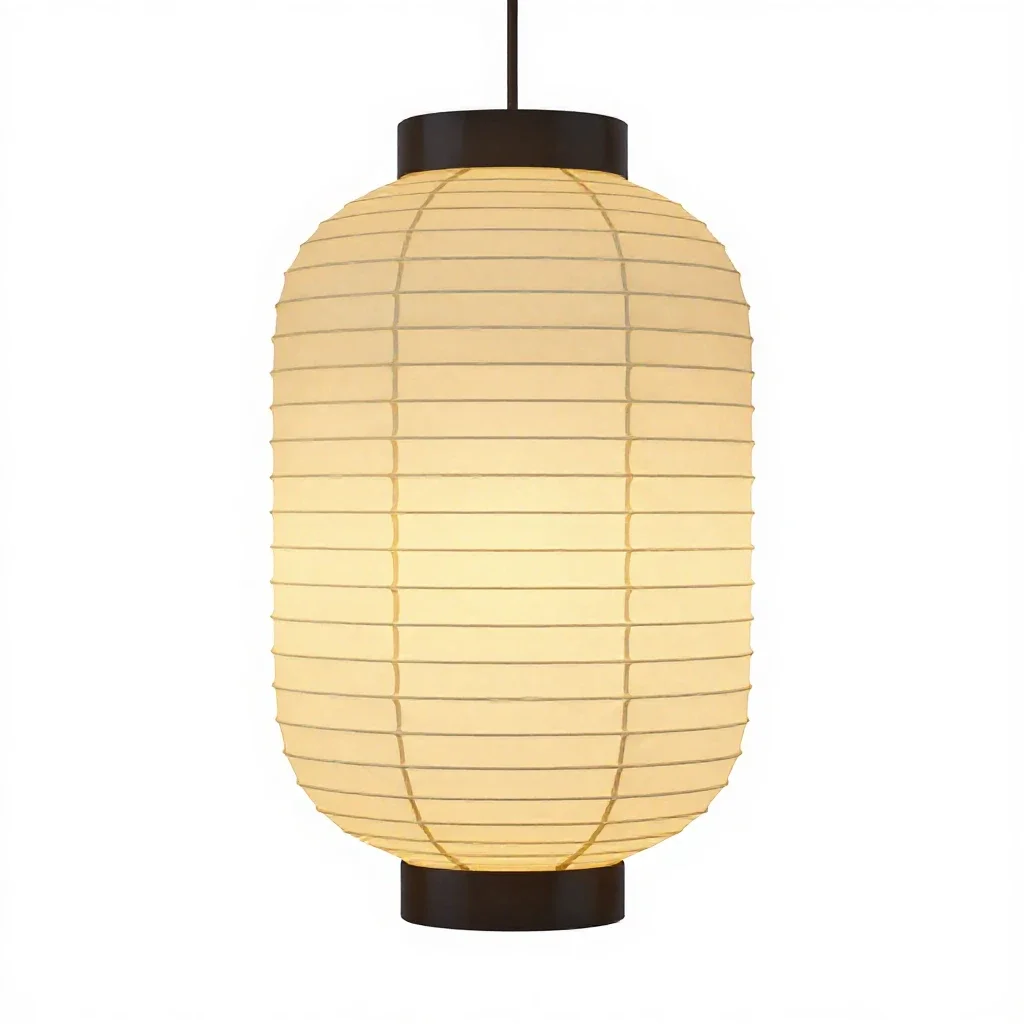 Paper lantern for a festival isolated on a white background