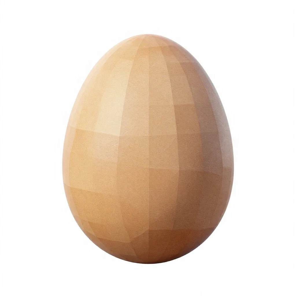Easter egg painted isolated on a white background